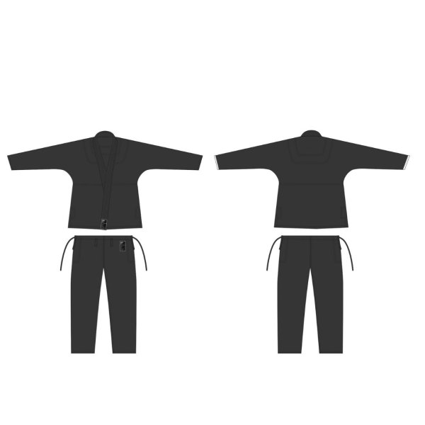 画像2: シンプルリップストップ柔術着【受注生産品/納期1〜2ヶ月】 (2)